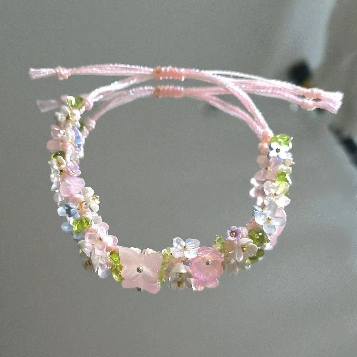 Lucky Clover 18K Gold Gemstone Tennis Bracelet