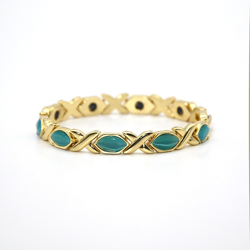 Copper Magnetic Therapy Cat's Eye Bracelet