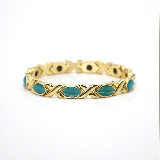 Copper Magnetic Therapy Cat's Eye Bracelet