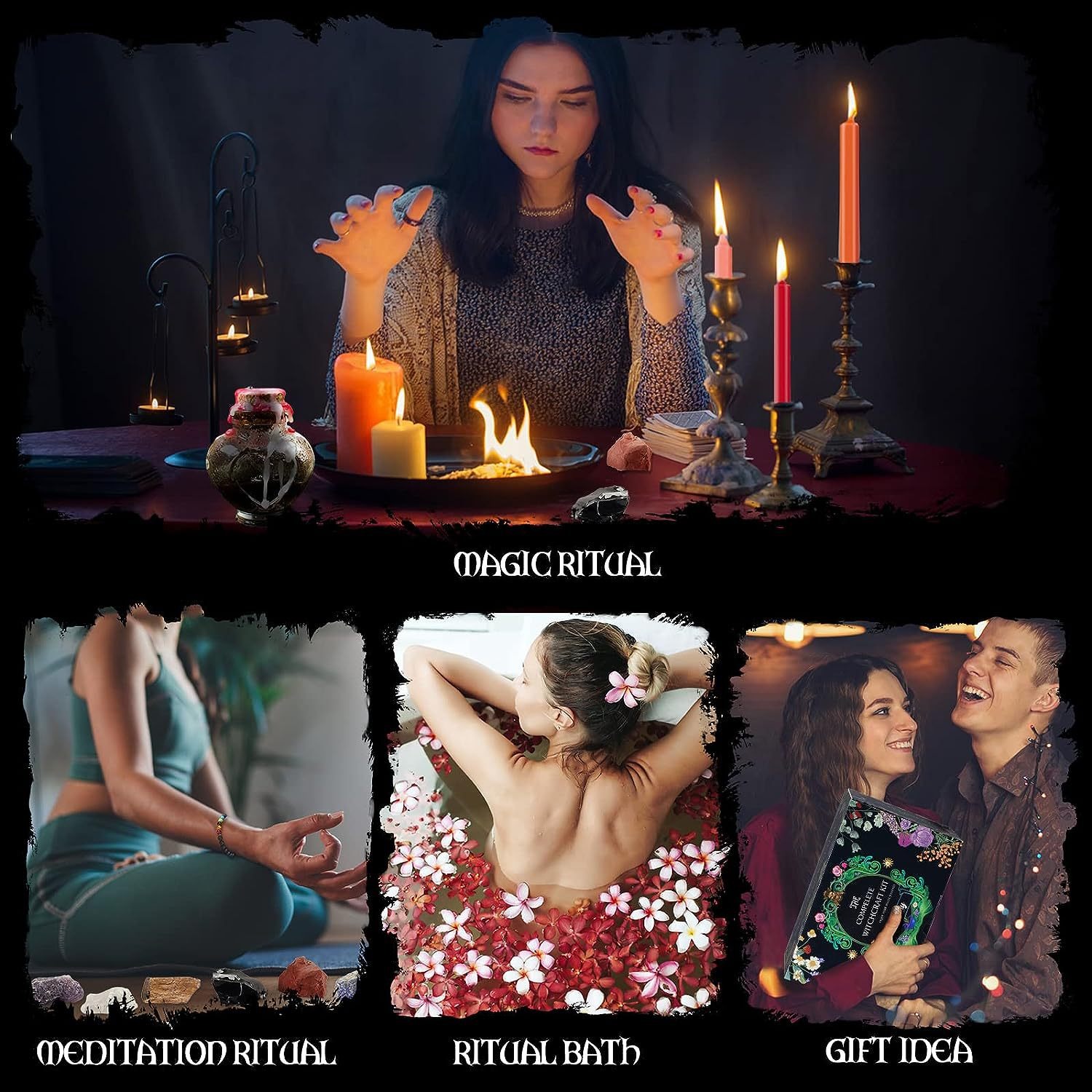 55-Piece Complete Witchcraft Supplies Kit 