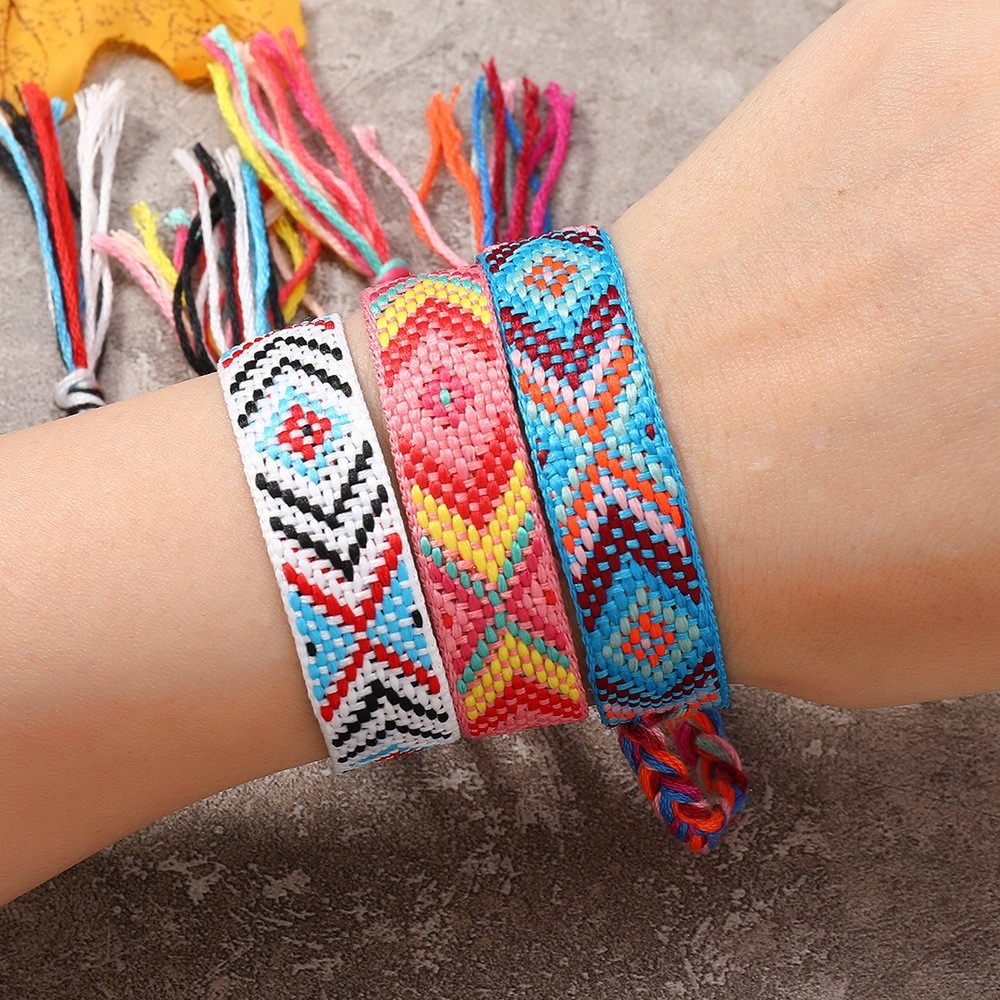 Summer Breeze 12-Piece Handwoven Surfer Bracelet Set