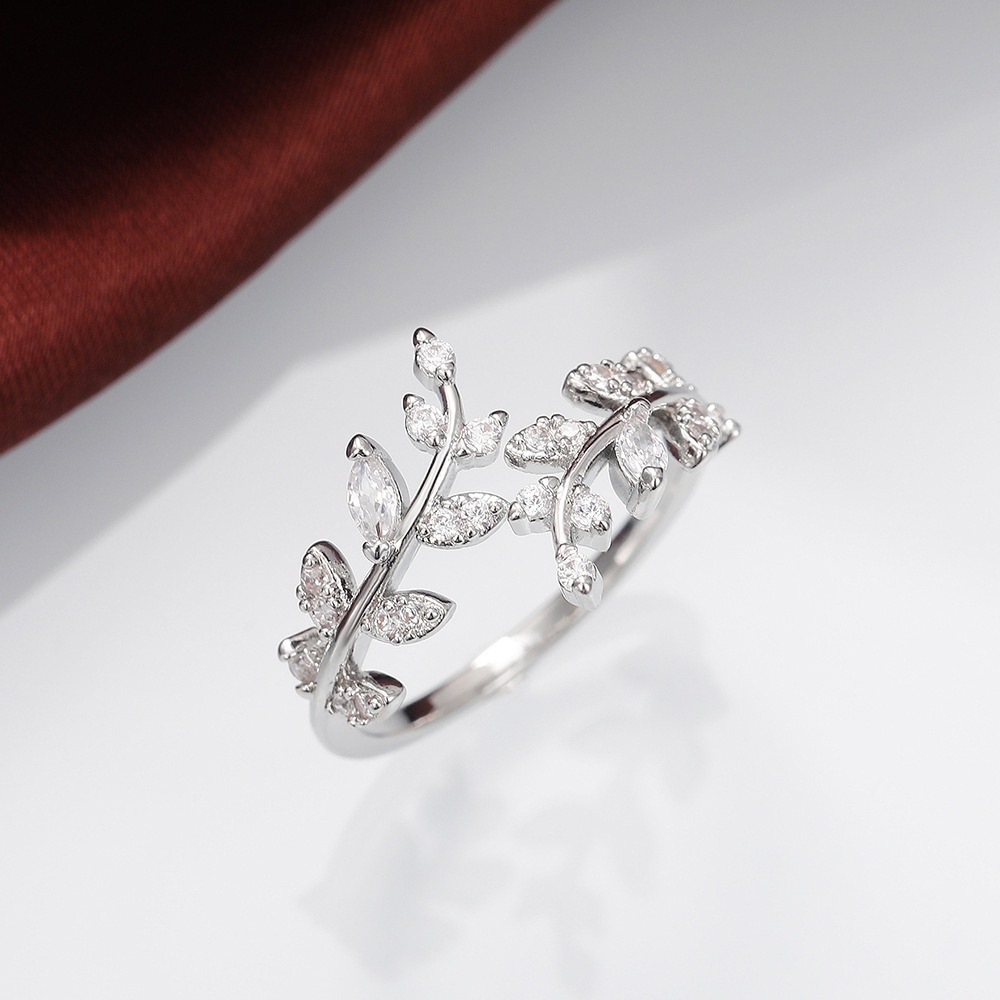 Vine Starburst 18K Gold Diamond Open Ring｜Natural Texture for Finger Elegance（Free shipping on orders of two or more items）