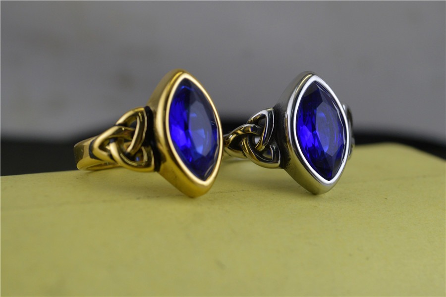 Celtic Knot Legacy Vintage Marquise Gem Ring