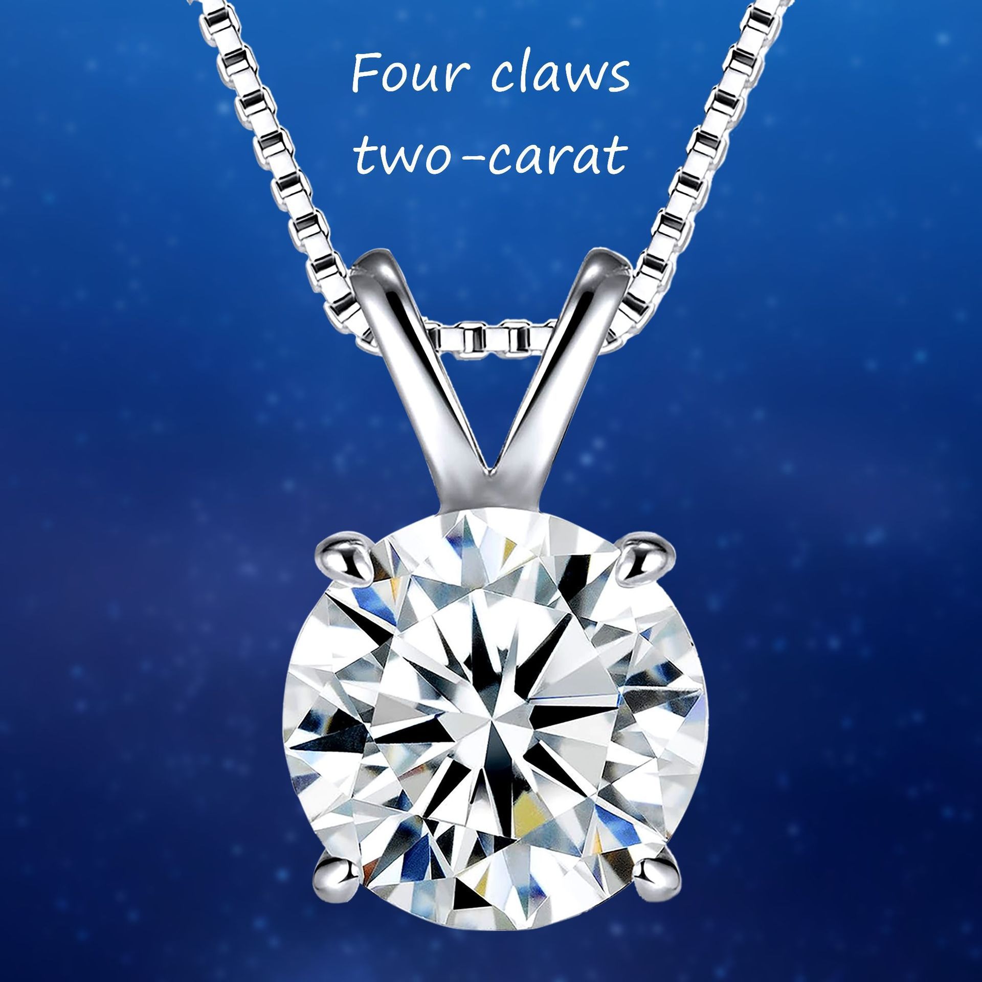 Timeless Solitaire Moissanite Pendant Necklace