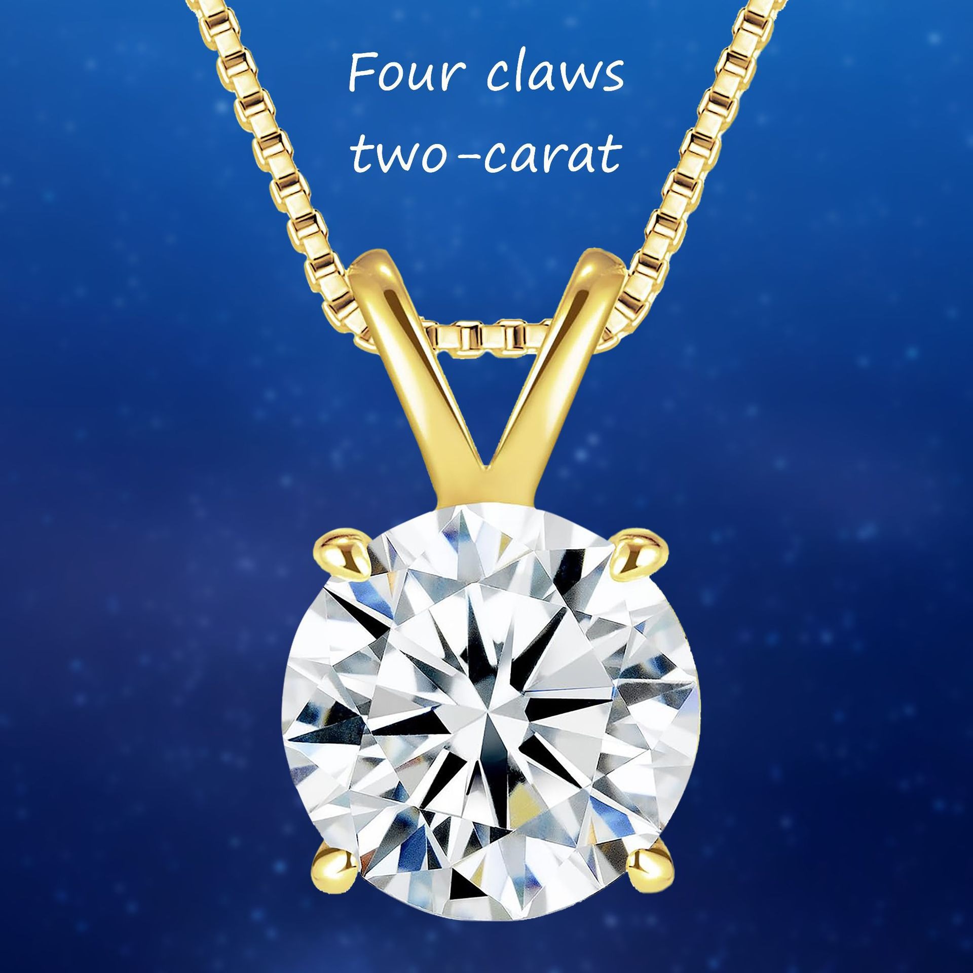 Timeless Solitaire Moissanite Pendant Necklace