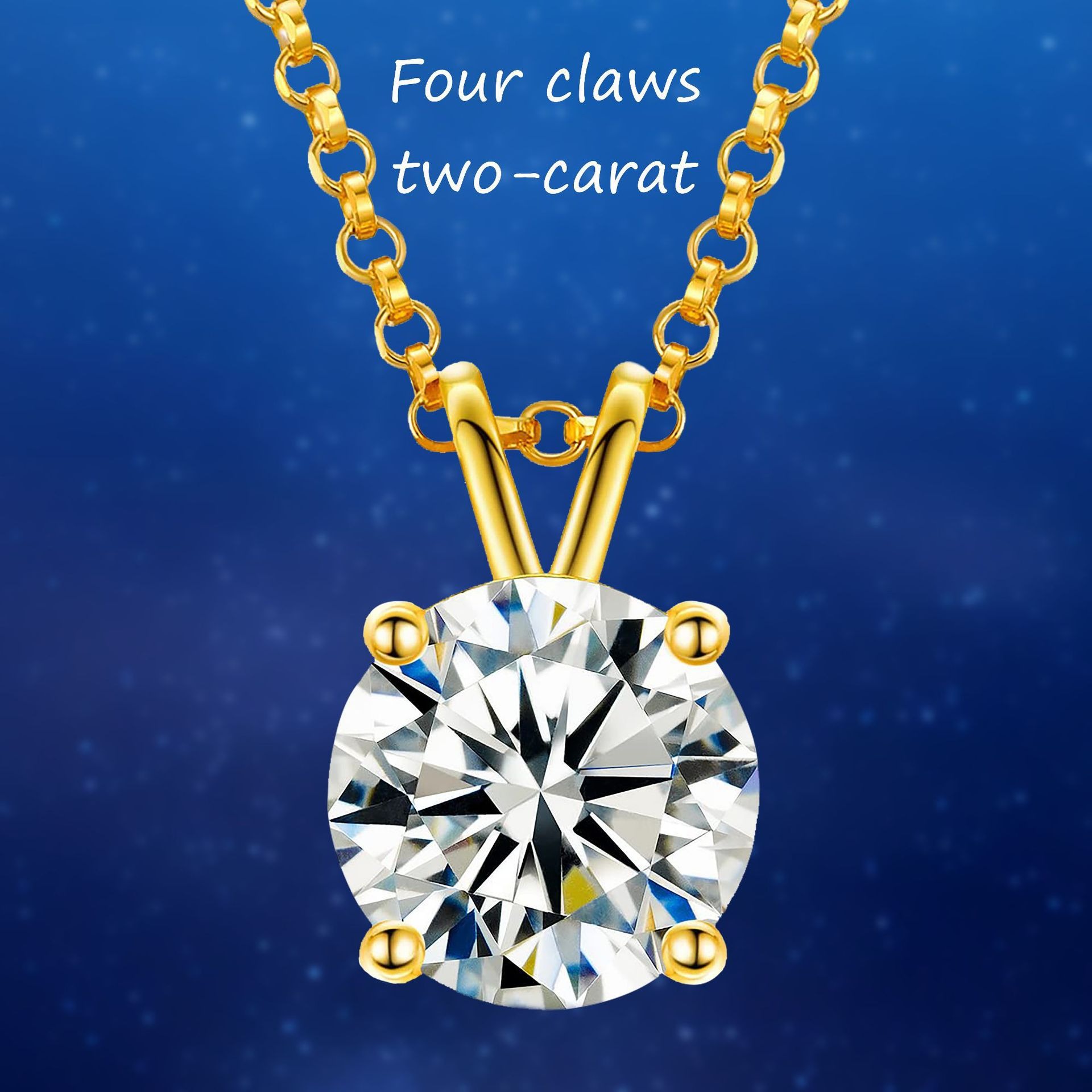 Timeless Solitaire Moissanite Pendant Necklace