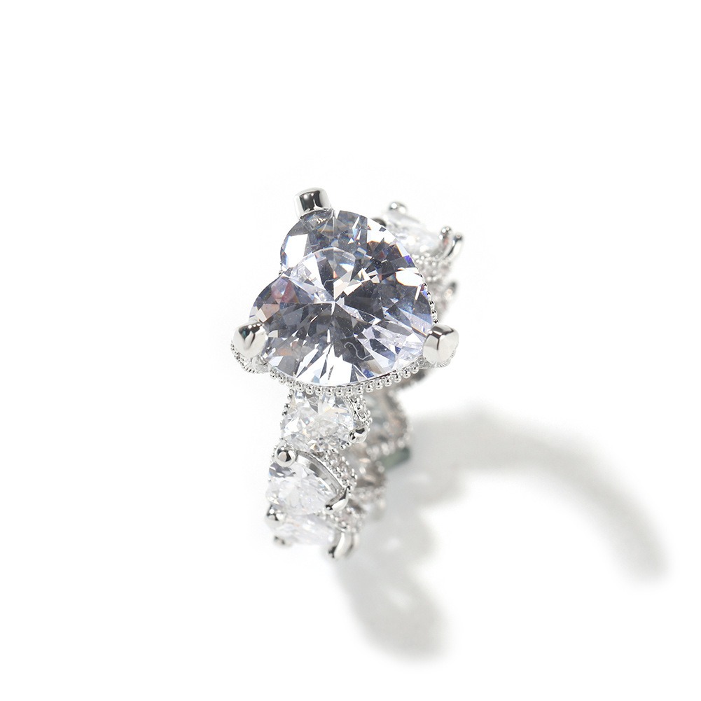 Heart's Promise Heart-Shaped Moissanite Ring Set