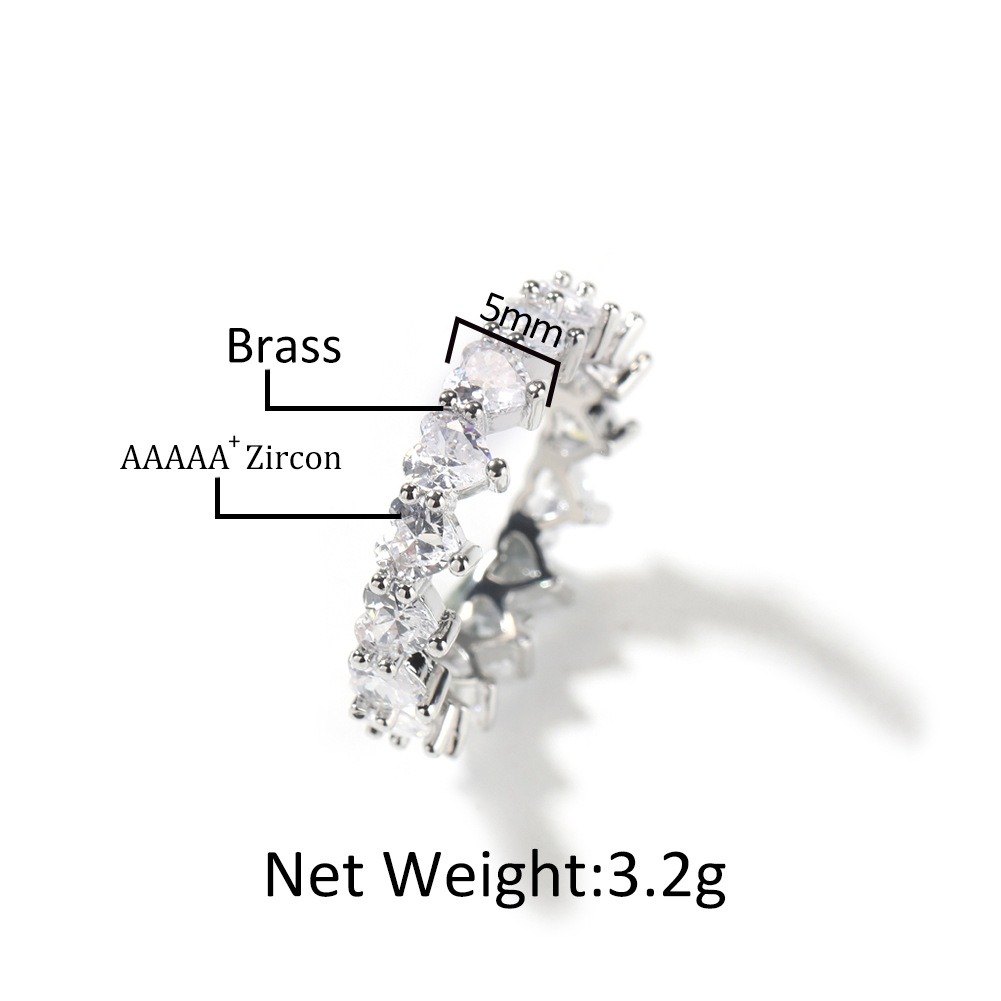 Heart's Promise Heart-Shaped Moissanite Ring Set