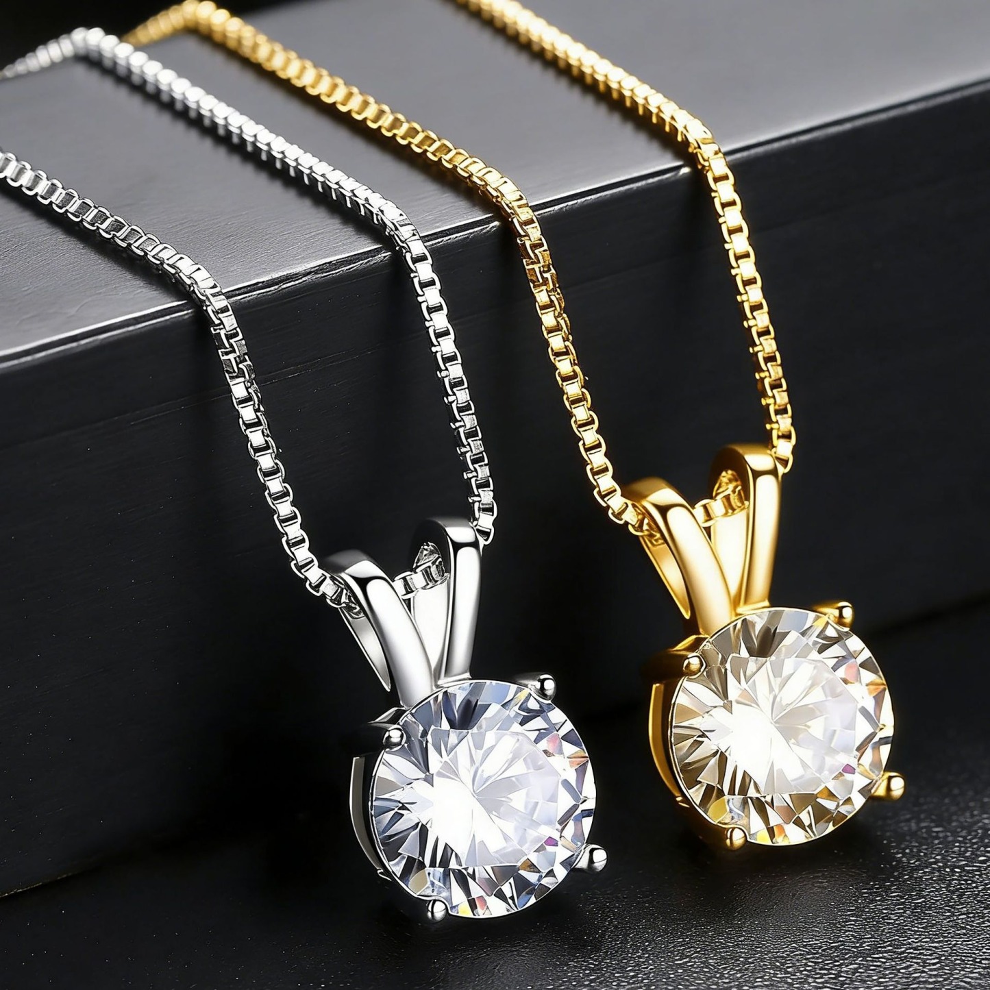 Timeless Solitaire Moissanite Pendant Necklace