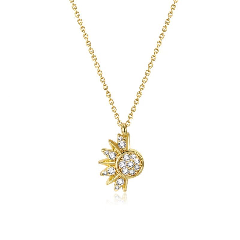  Sun and Moon Magnetic Couple Necklace