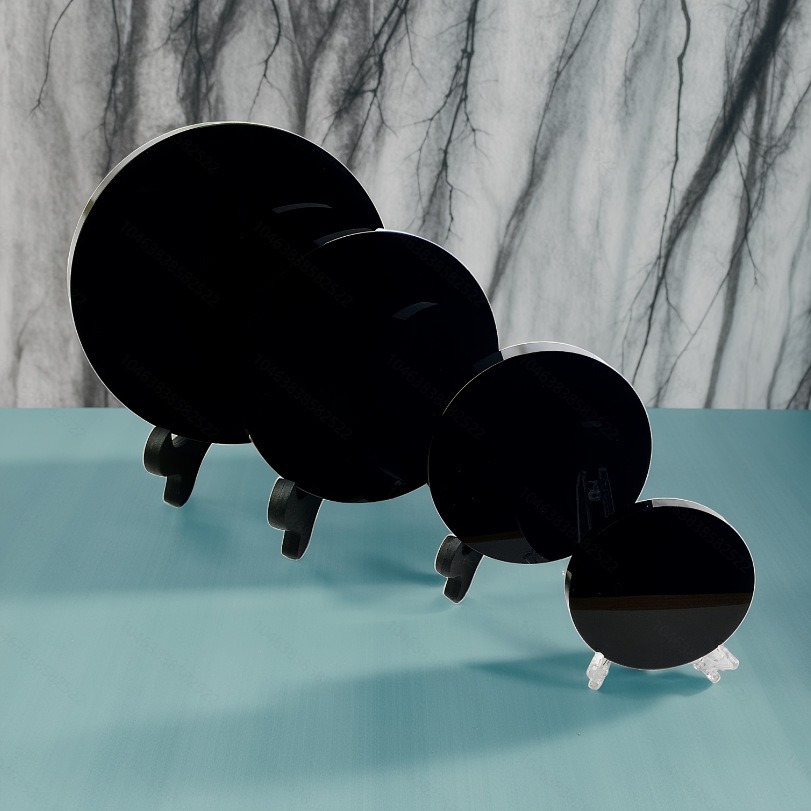 Natural Black Obsidian Protective Mirror