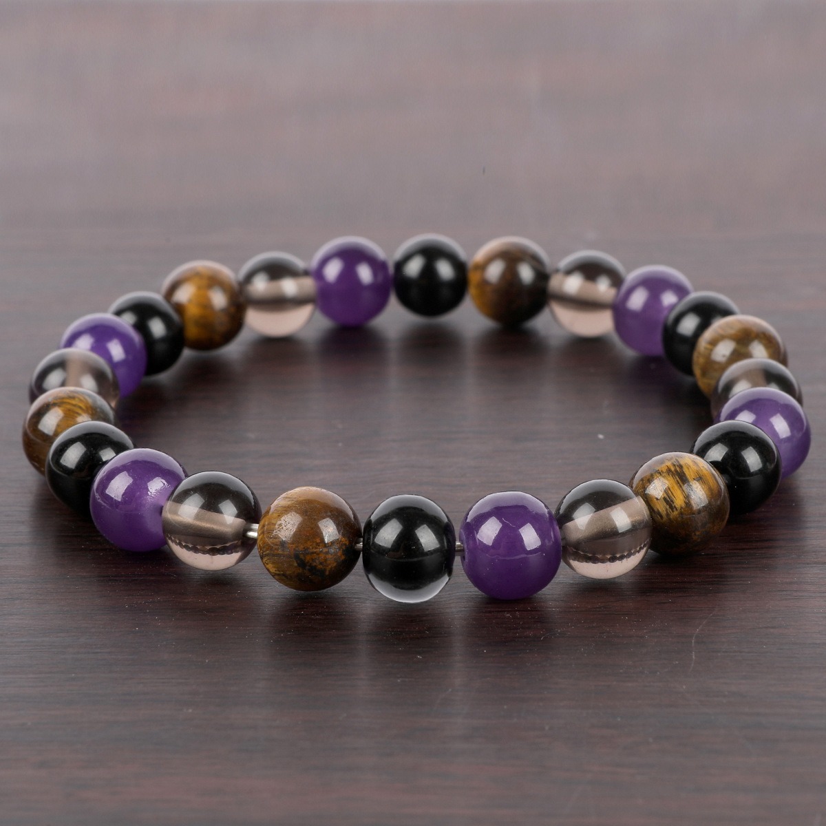 Energy Sanctuary 4-Piece Natural Gemstone Healing Bracelet Set