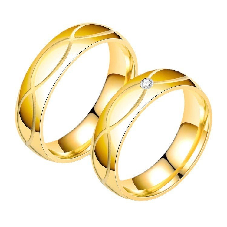 18K Gold Intertwined Band Ring | Minimal Timeless Design (Optional Diamond)