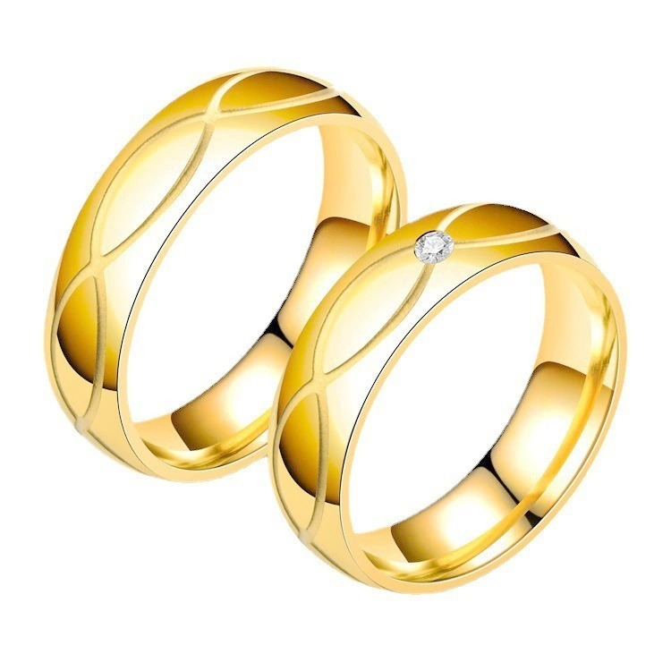 18K Gold Intertwined Band Ring | Minimal Timeless Design (Optional Diamond)