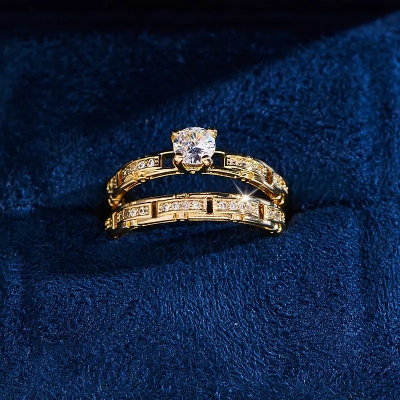 Chosen by You | 18K Gold Diamond Ring Set
