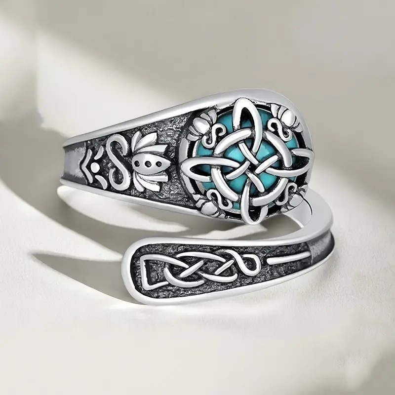 Celtic Witch’s Ward S925 Sterling Silver Protection Ring