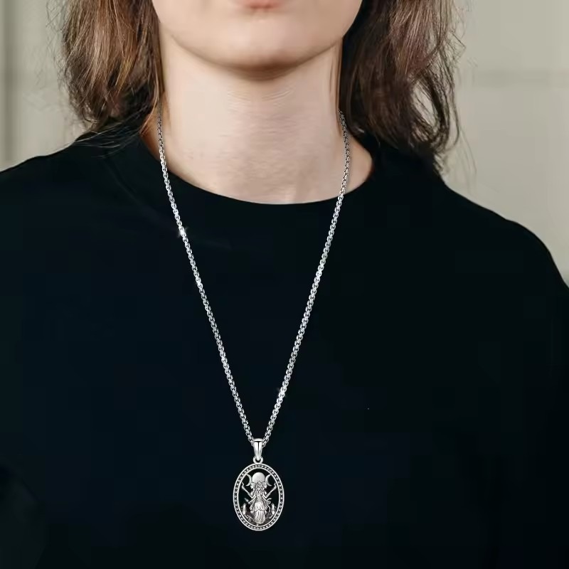 Triple Moon Hecate S925 Sterling Silver Goddess Necklace