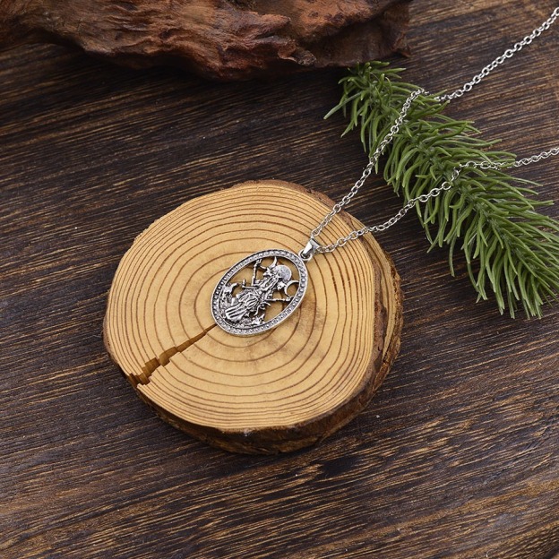 Triple Moon Hecate S925 Sterling Silver Goddess Necklace