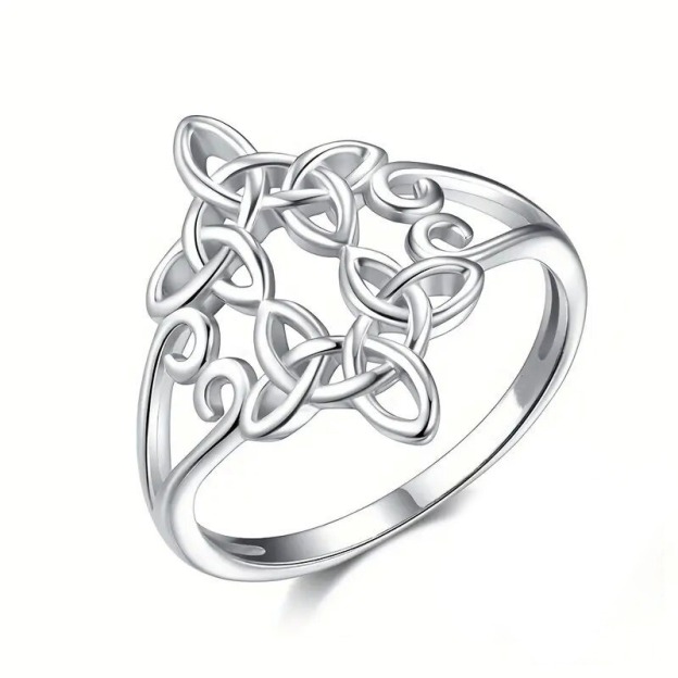 Celtic Witches' Knot Protection S925 Silver Ring