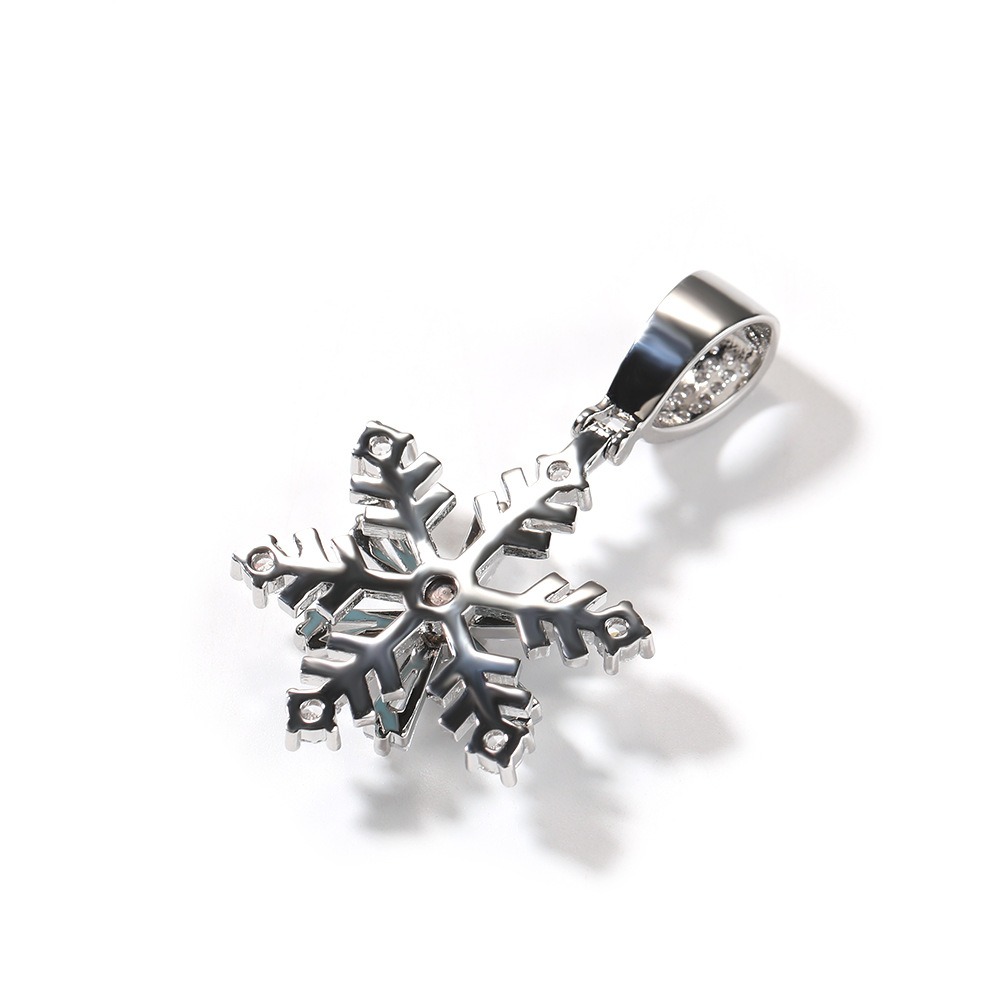 Glow-in-the-Dark Rotating Snowflake Necklace | Shine by Day, Glow by Night