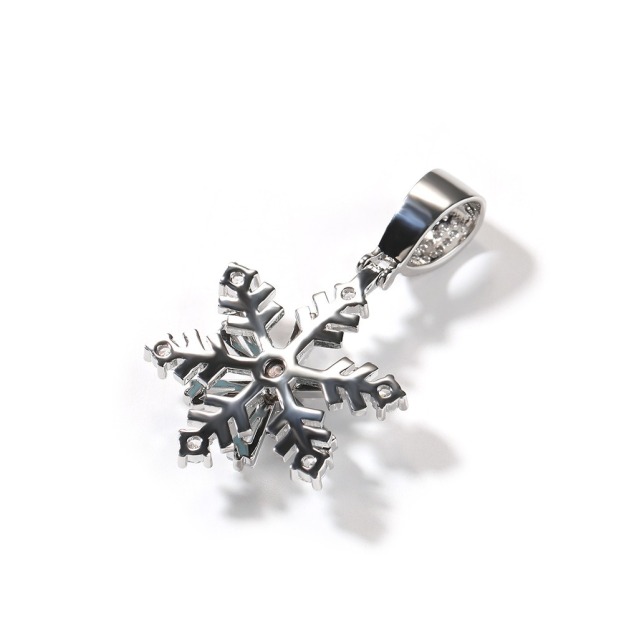 Glow-in-the-Dark Rotating Snowflake Necklace | Shine by Day, Glow by Night