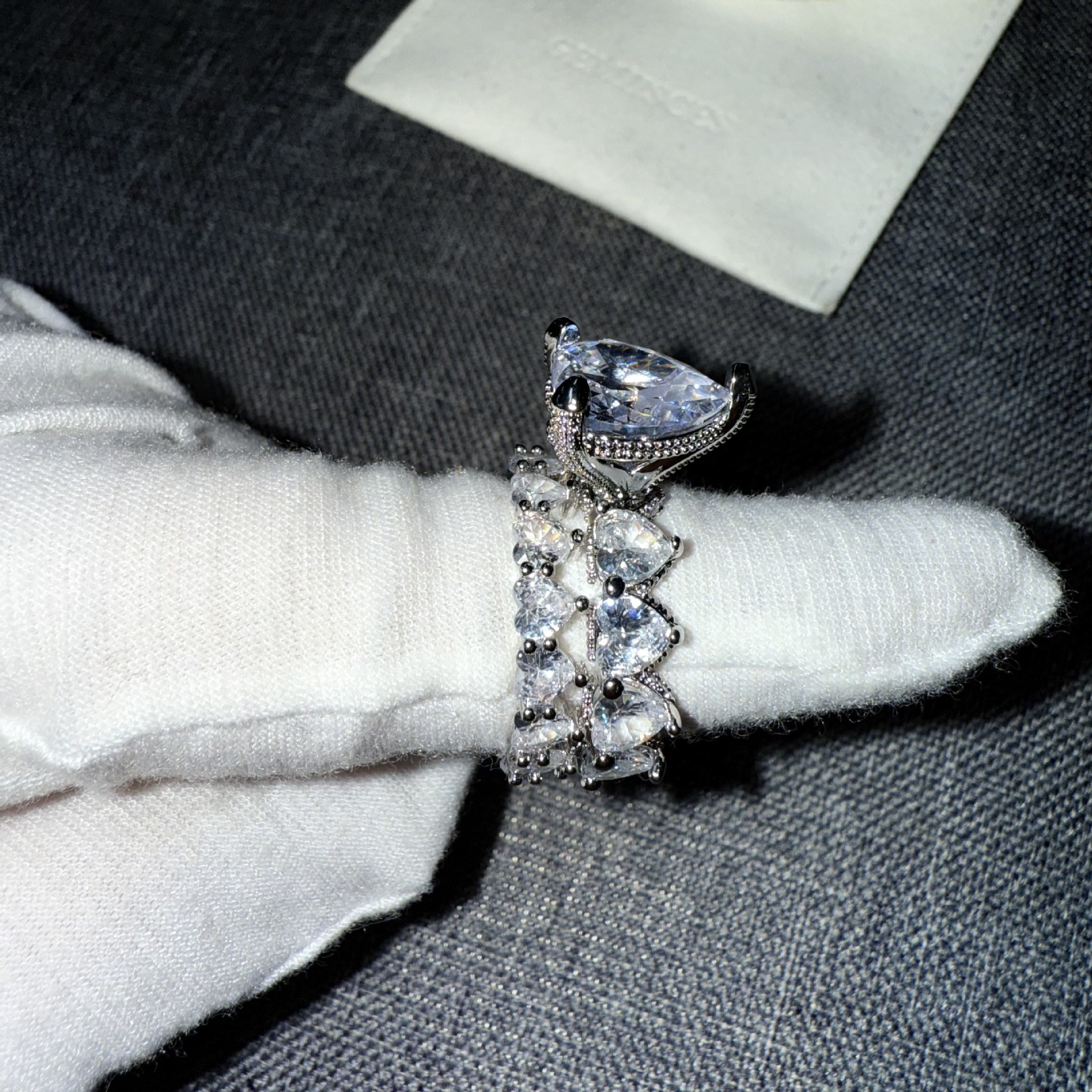 Heart's Promise Heart-Shaped Moissanite Ring Set