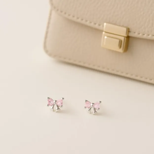 Bow Stud Earrings (2 Pcs)