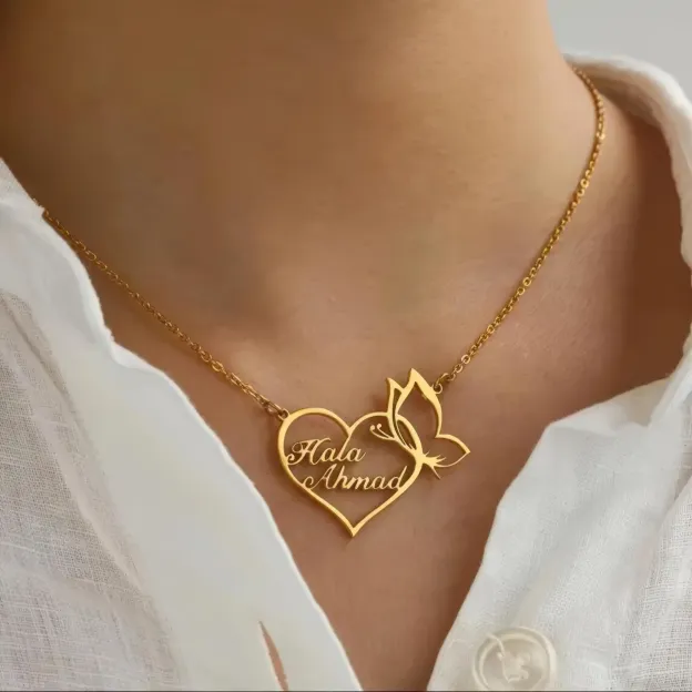 Personalized 2 Names Necklace