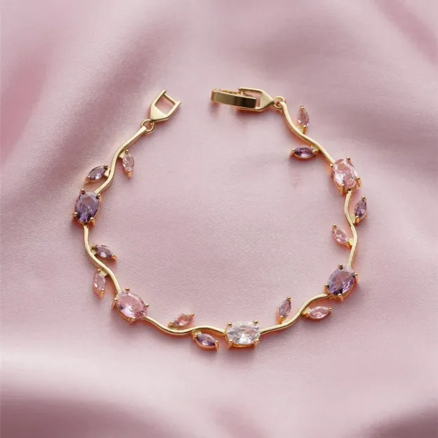 Pastel Tulip Floral Bracelet