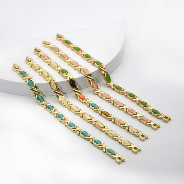 Copper Magnetic Therapy Cat's Eye Bracelet