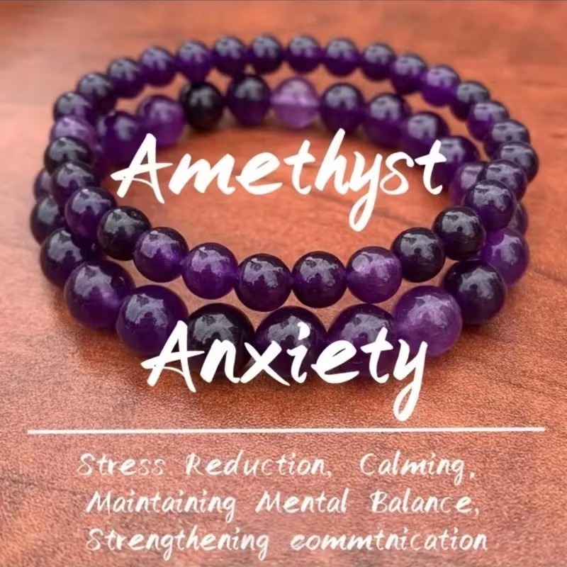 Crystal Energy Bracelet - Natural Gemstone Luck Bracelet European & American Niche Healing-Style Jewelry