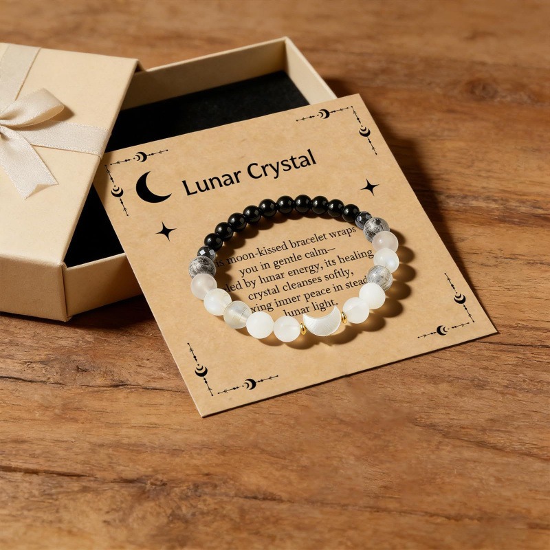 March Goddess Design Everyday Wear Beaded Stretch Bracelet