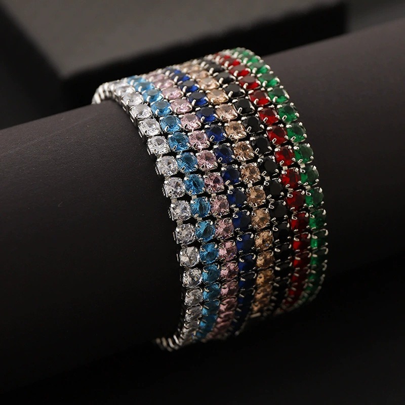 S925 Sterling Silver Classic 4mm Moissanite Tennis Bracelet