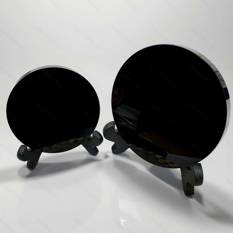 Natural Black Obsidian Protective Mirror