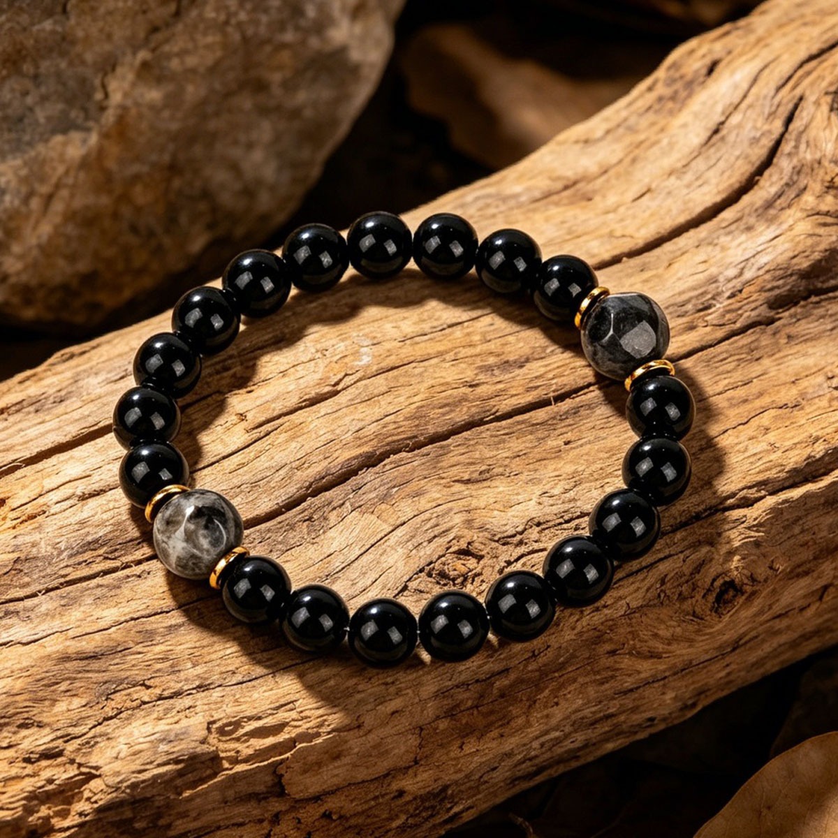 Energy Sanctuary 4-Piece Natural Gemstone Healing Bracelet Set