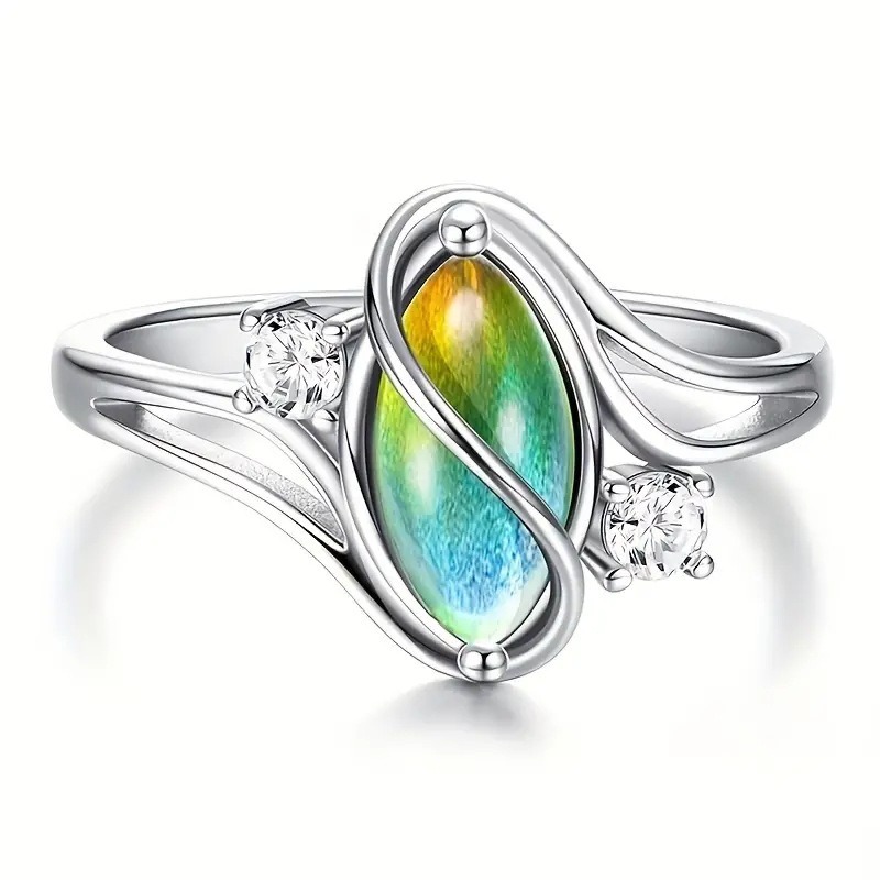 Witch’s Power Protection Ring (Moonstone/Color-Changing Gem)