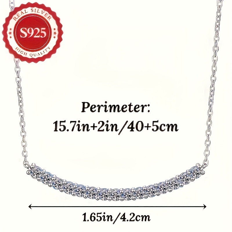 Silver Shimmer Wave S925 Sterling Silver Sparkle Choker