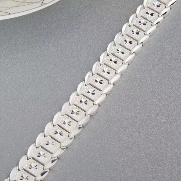 S925 Sterling Silver Paved Diamond Bracelet｜Luxe Texture for Your Wrist