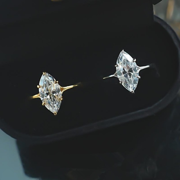 Stardust Marquise S925 Sterling Silver Six-Prong Ring