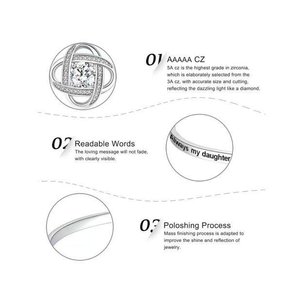 Heartlock Bond S925 Sterling Silver Sisterhood Bracelet