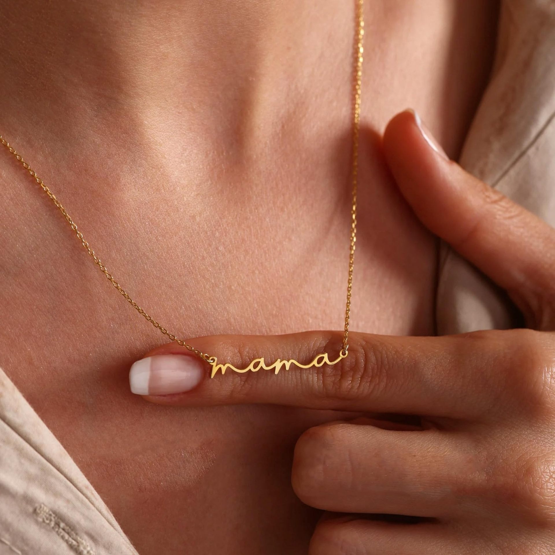Beloved Mama 18K Gold Double Layer Mama Necklace