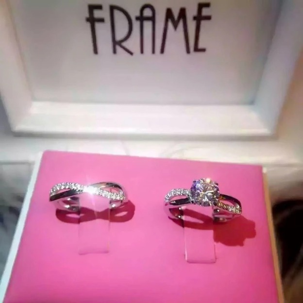 Intertwined Eternity Twisted Pave Ring Set