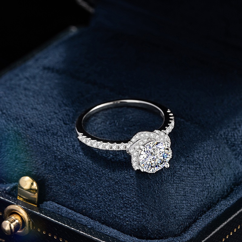 「Rose Kiss」S925 Sterling Silver 3D Petal Open Ring