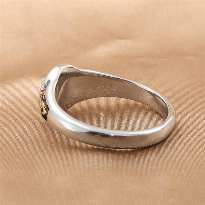 S925 Sterling Silver Vintage Oxidized Celtic Triquetra Signet Ring