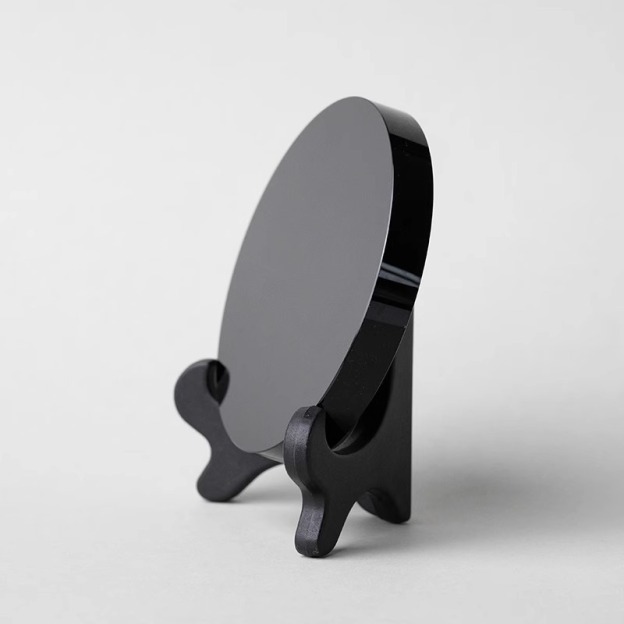 Natural Black Obsidian Protective Mirror