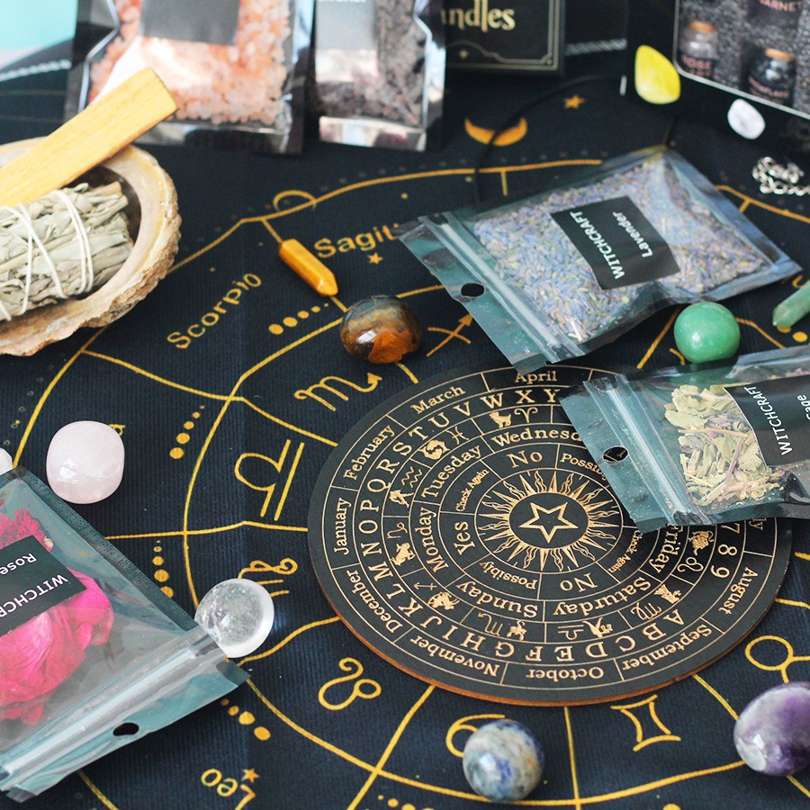 55-Piece Complete Witchcraft Supplies Kit 