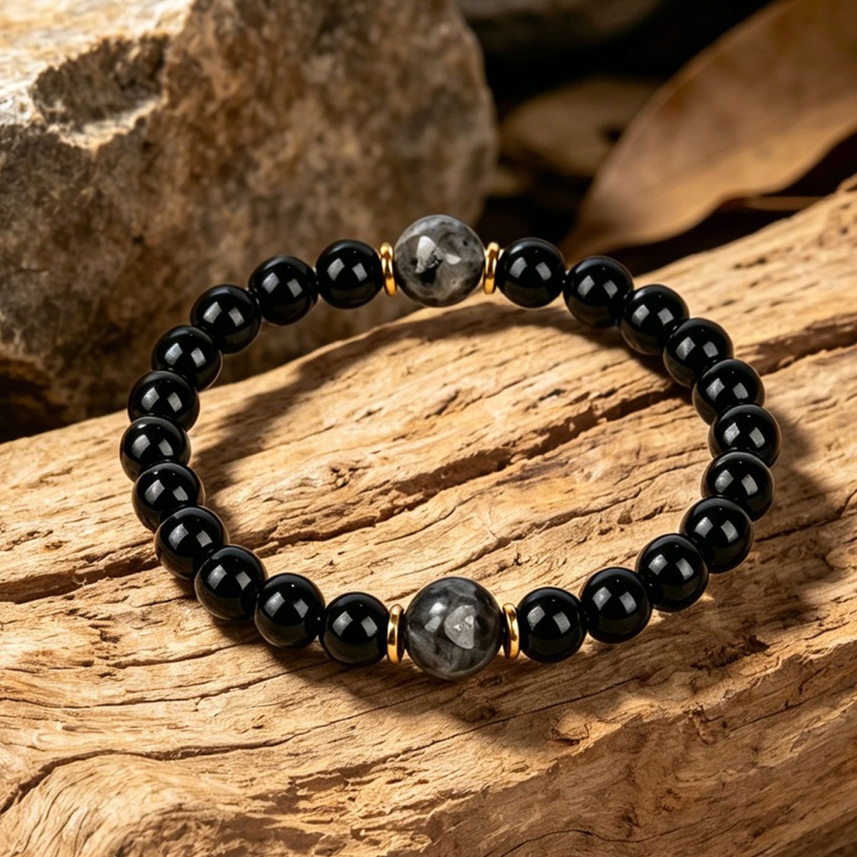 Energy Sanctuary 4-Piece Natural Gemstone Healing Bracelet Set