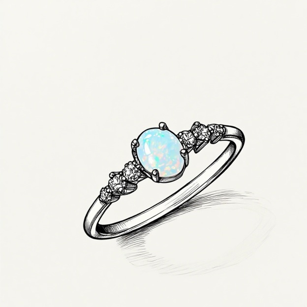 Self Love Promise Opal Ring