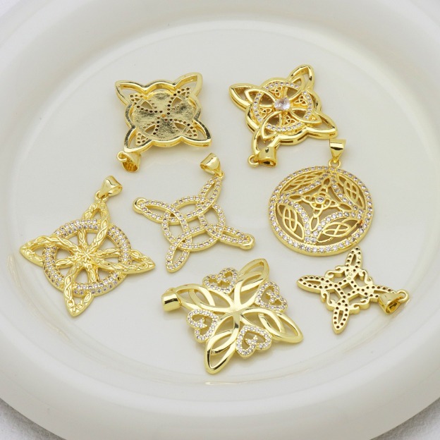 Witch’s Mark Gold Diamond Celtic Knot Protection Pendants｜Multi Ancient Pattern Mystic Guardians