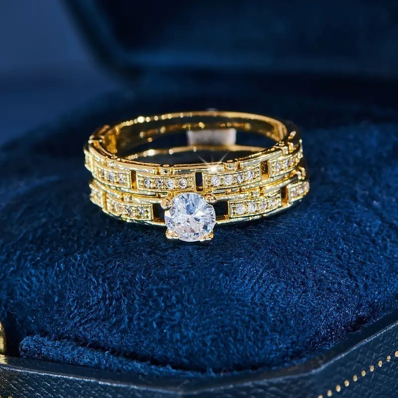 Chosen by You | 18K Gold Diamond Ring Set